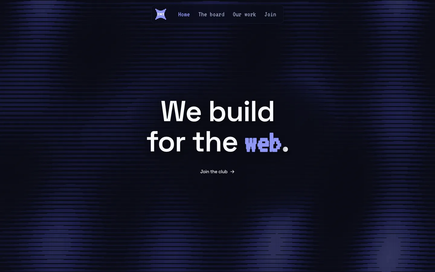GNS Club Website cover