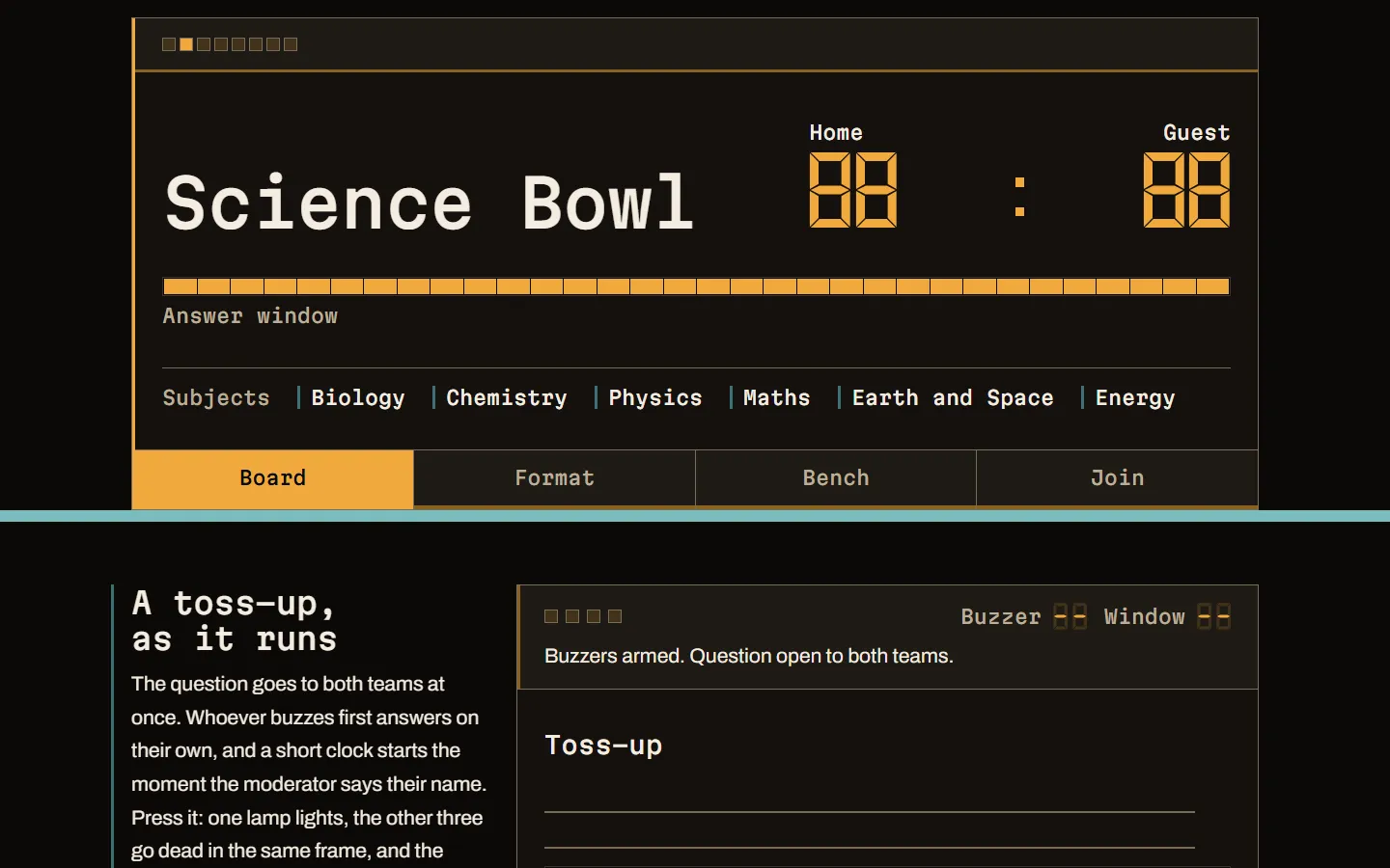 GNS Science Bowl home page